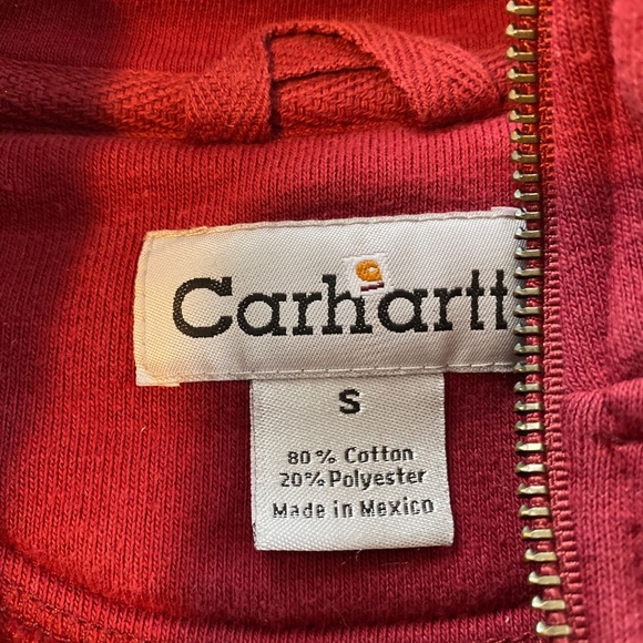 Vintage Red Carhartt Quarterzip - Picture 2 of 2